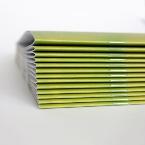Booklets with saddle stitch binding