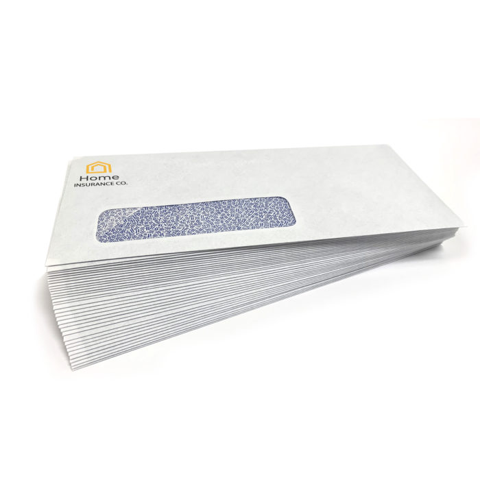 Custom printed window security tint envelope
