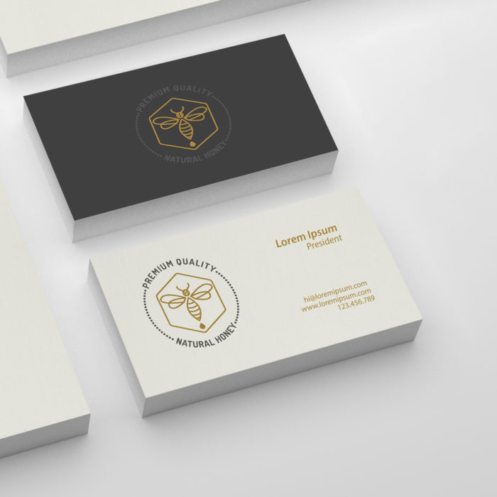 Custom corporate stationery business cards